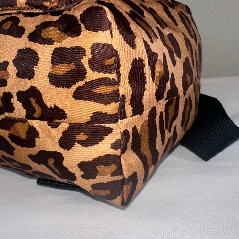 Lauren Ralph Lauren Leopard Print Mini Nylon Backpack 90s Revival Streetwear